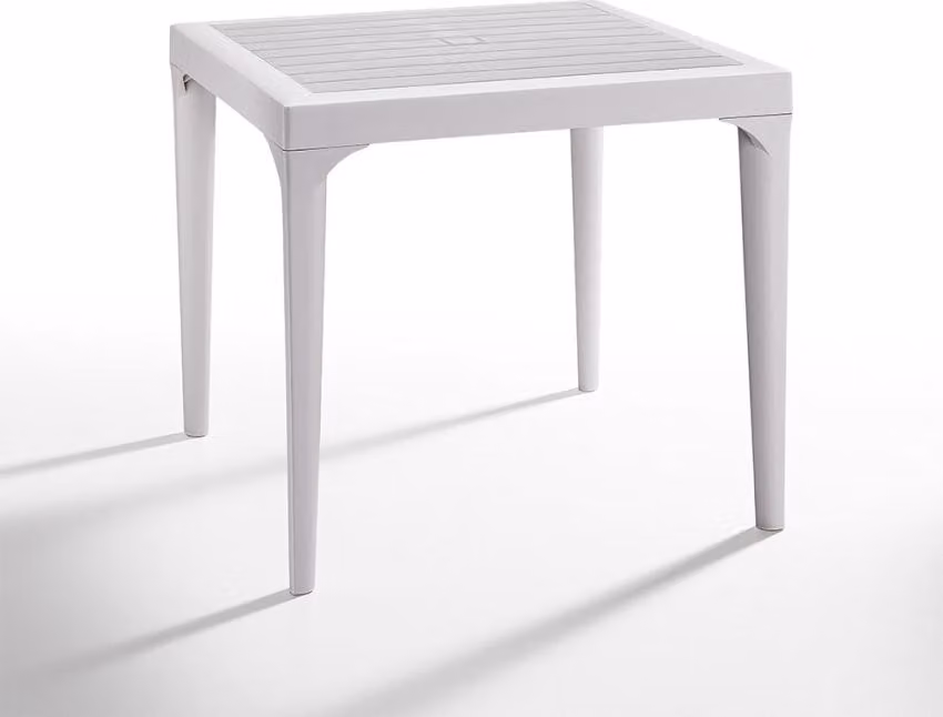 Tavolo bar da giardino quadrato 80x80cm in polipropilene Malmo