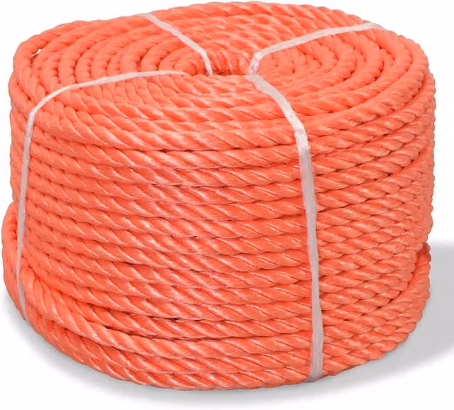 Corda Intrecciata in Polipropilene 8 mm 500 m Arancione 143833