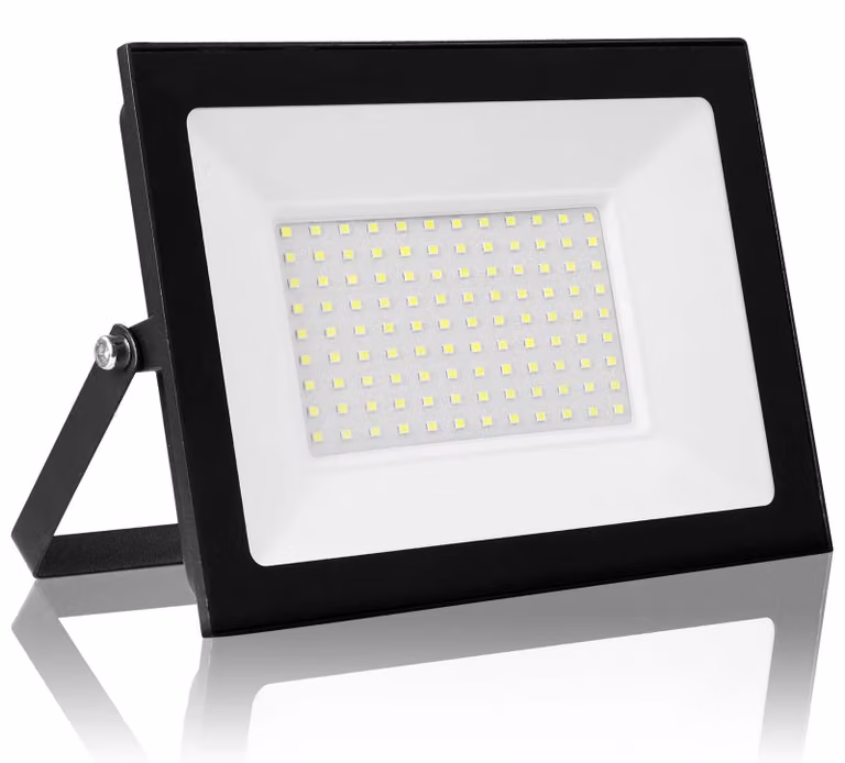 Fari a LED per esterni - 100 W - Illuminazione esterna - Grado di protezione IP66 - Impermeabile - 3000 K (bianco caldo) - Confezione da 2 - 220–240 V