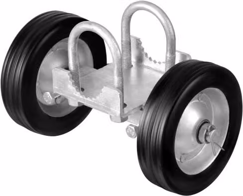 VEVOR Kit Hardware per Cancello Scorrevole con Rotelle Universali Regolabili e Rullo Guida per Carichi Pesanti, Nero e Argento