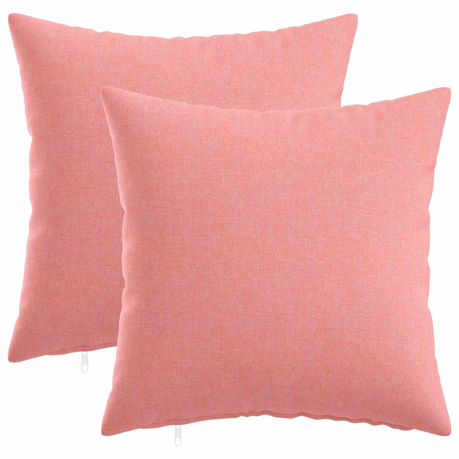 Set di 2 federe vidaXL HEERLEN rosa in poliestere, L 50 cm x P 50 cm