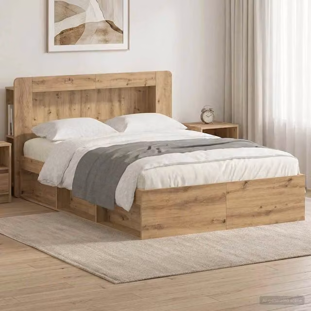 Telaio del letto con storage Rovere Artigianale 135 x 190 cm 3433478