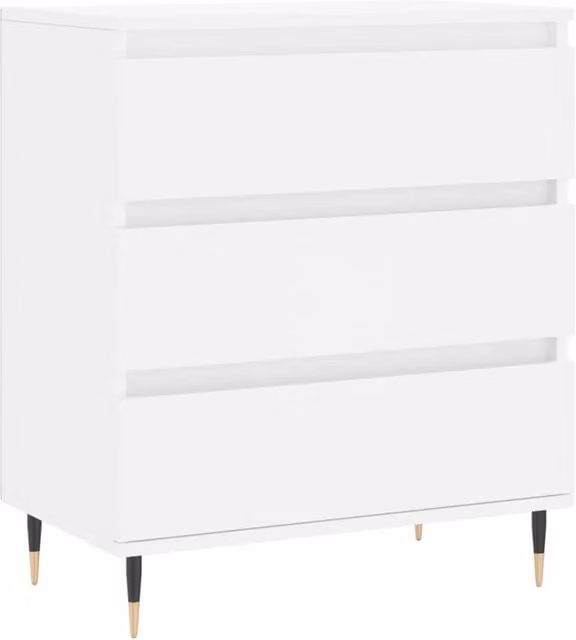 Buffet credenza cassettiera armadio mobile contenitore organizer per cucina soggiorno salotto 60 x 35 x 70 cm legno ingegnerizzato bianco 02_0030369