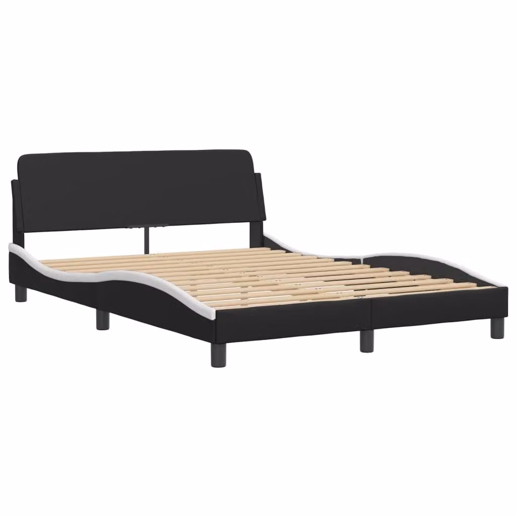 Giroletto Dover Nero e Bianco 120x200 cm in Pelle finta