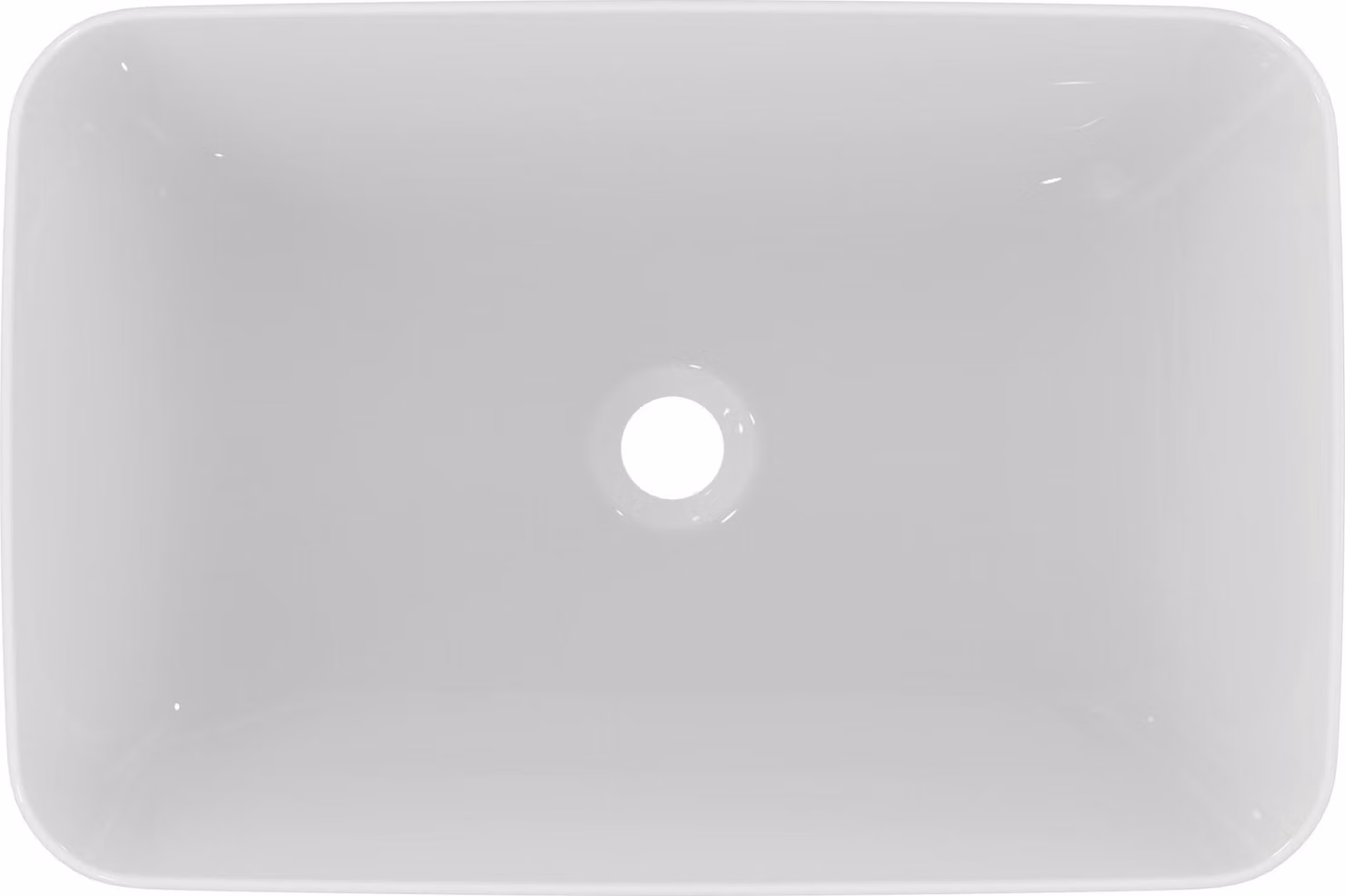 Ideal Standard Connect Air Vasque à poser 600mm, rectangulaire, sans trou pour robinet, sans trop-plein, E0348MA, E0348MA