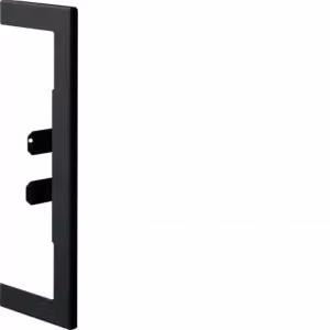 Mascherina di raccordo a muro in lamiera d'acciaio per BR 65x210 mm, parte superiore 2x80 mm, nero grafite