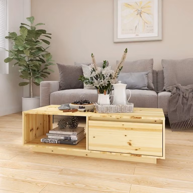 Maison Exclusive - Tavolino 110x50x33,5 cm, in legno massello di abete