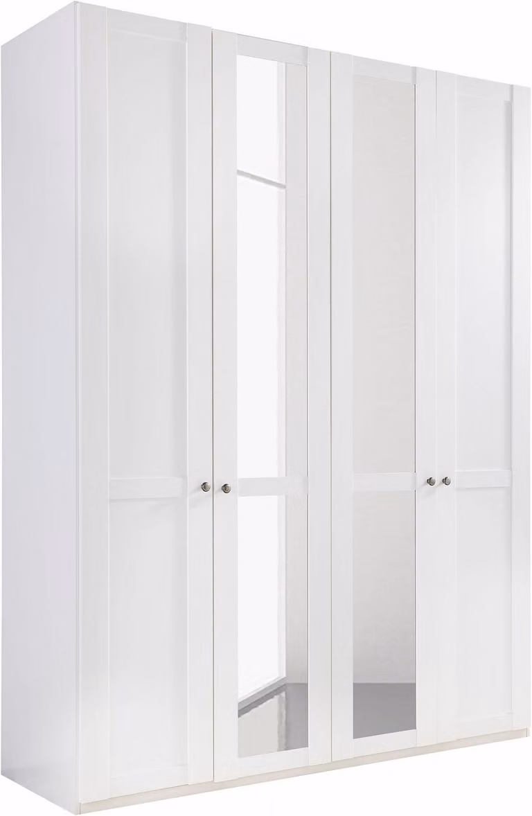 Armadio Newport 180x58x234cm Armadio da camera bianco a 4 ante (18395)