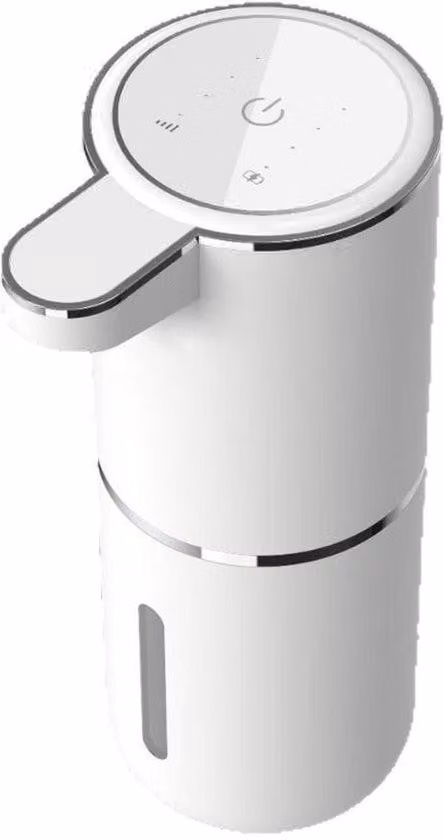 Erogatore automatico elettrico di schiuma da 380 ml con sensore a infrarossi, impermeabile IPX5, bianco