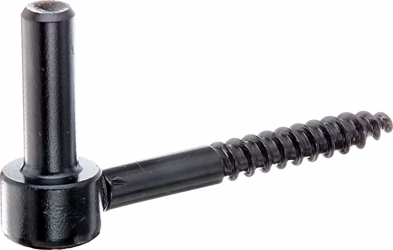 Morsetto a vite per l'avvitamento | gancio a J, con filettatura tagliata | verniciatura nera per immersione | arretramento Ø12 mm | lunghezza 105 mm | set di 3