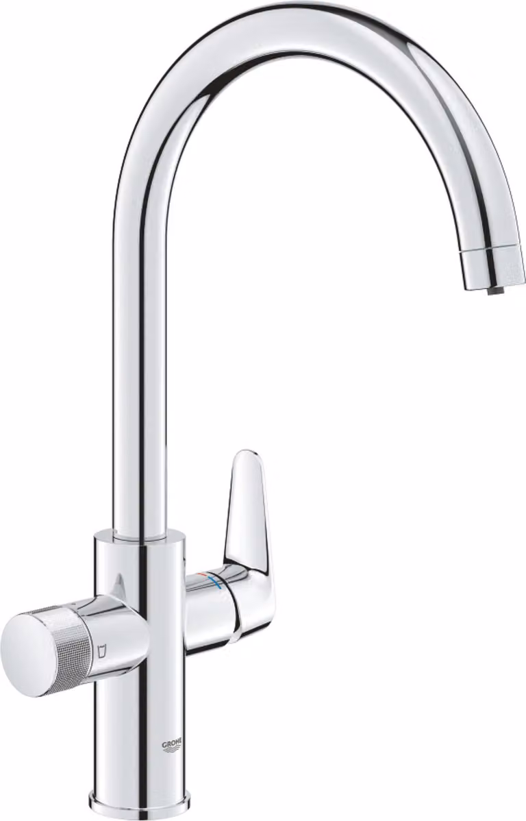 GROHE Blue Pure Baucurve Mitigeur d'évier, bec en C, portée 223mm, 30580000, 30580000