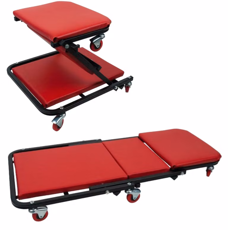 KS TOOLS Lettino mobile e sedile pieghevole 1040 x 490 mm - 500.8011