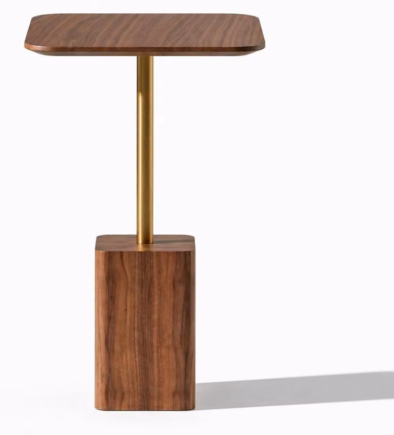Tavolino ausiliario, stile moderno, colore marrone, nuovo, comodo, pratico, ideale per il soggiorno