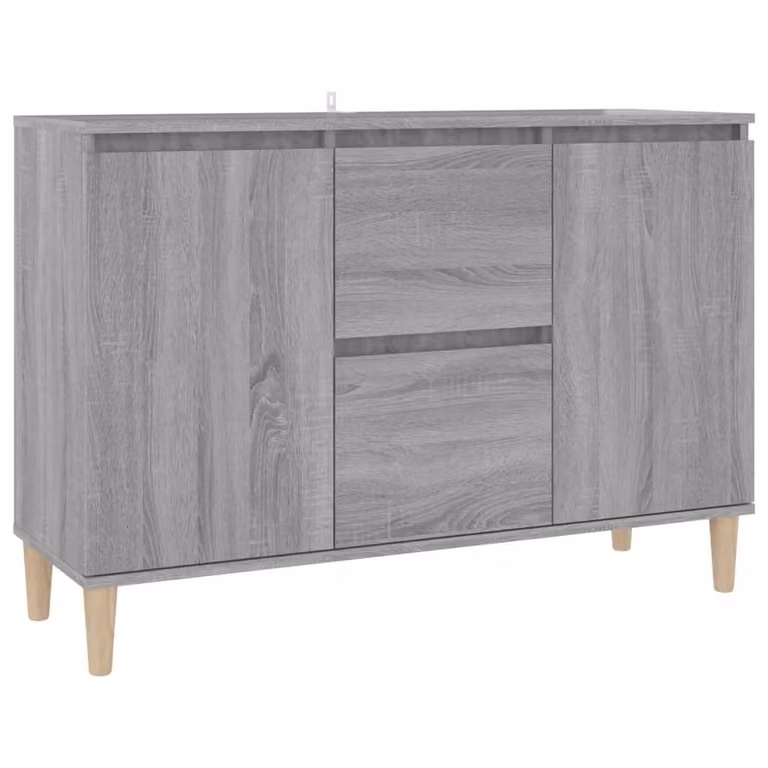 Credenza Grigio Sonoma 101x35x70 cm in Legno Ingegnerizzato