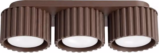 Plafoniera AURA 3 marrone Gx53