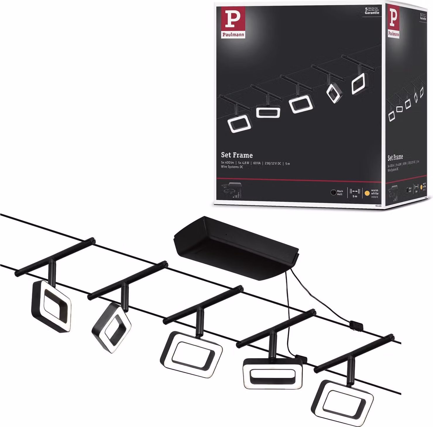 Sistema di cavi LED Paulmann CorDuo Set base telaio