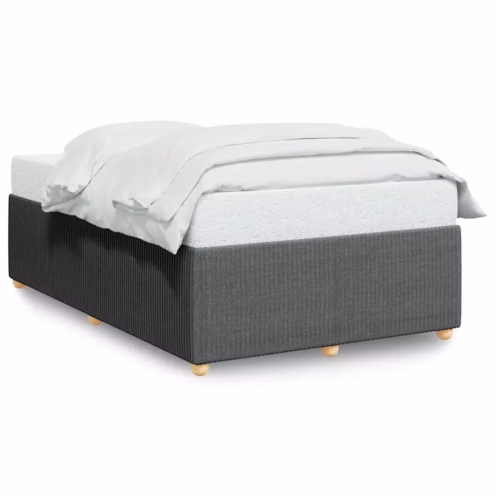 Giroletto senza materasso vidaXL in tessuto grigio con struttura in legno e doghe, L/P/H: 120 x 190 cm – 2