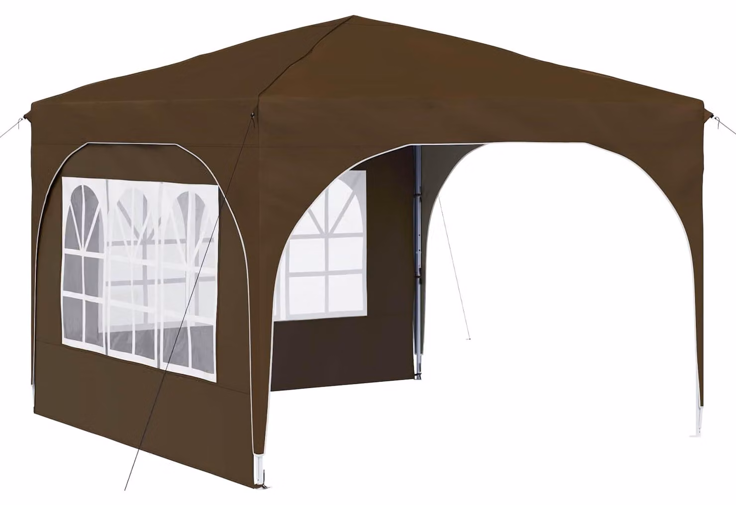 Tenda per feste a pop-up 290 x 290 x 245 cm Tortora