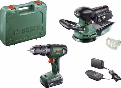 Trapano avvitatore a batteria Bosch UniImpact 18 V, 2 batterie da 2.0Ah + caricabatterie AdvOrb18