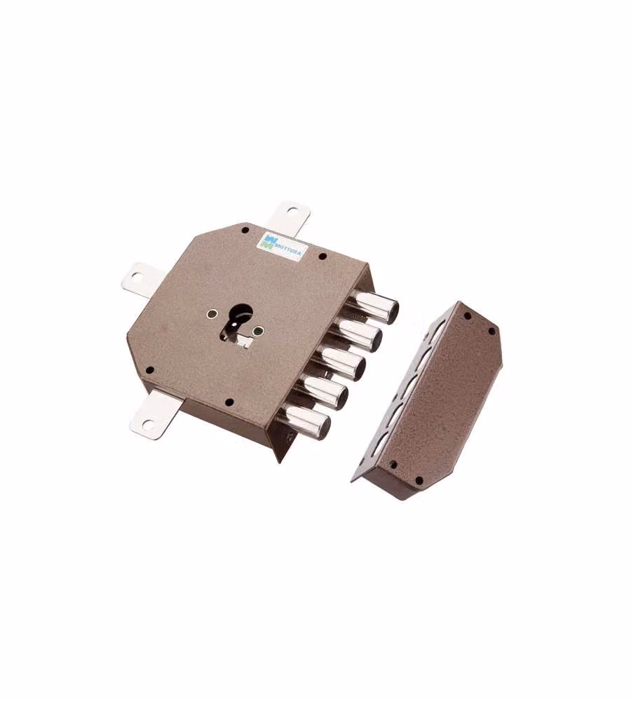 Serratura di sicurezza Mottura Ya 38640 a cinque cilindri sinistra colore bronzo