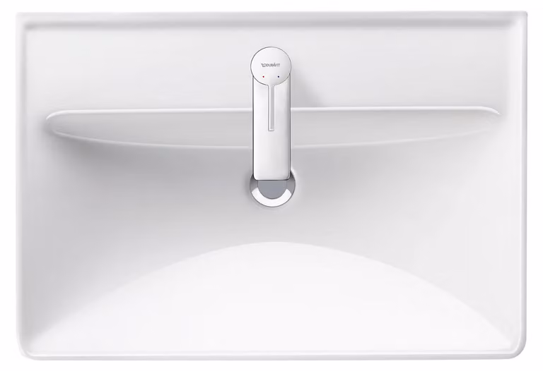 Duravit D-Neo lavabo, 650x440mm, 1 trou pour robinet, avec trop-plein, blanc brillant, 2366650000, 2366650000