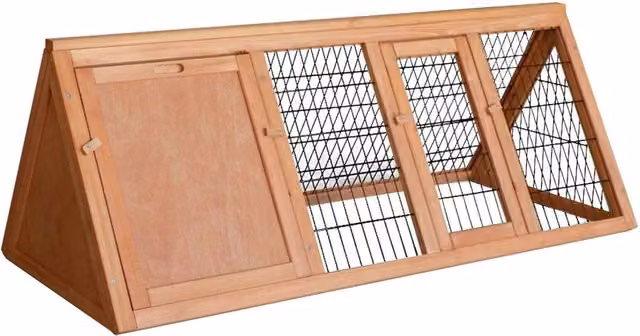 Conigliera spazio esterno legno di abete rosso recinto per piccoli animali 118 cm esterno 16_0002235
