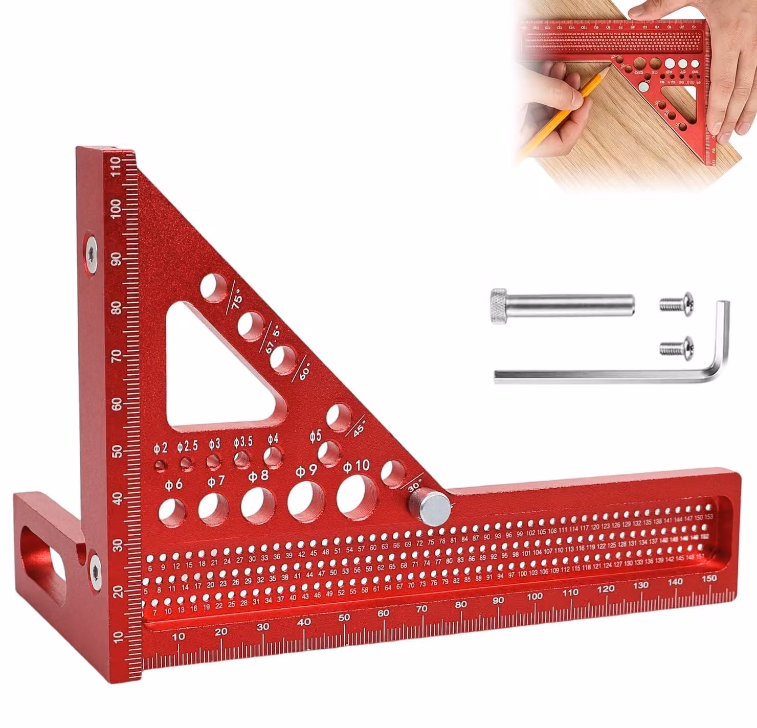Supporto per monitor 3D - Realizzato in lega di alluminio - Angolazione regolabile a 22,5°/90°