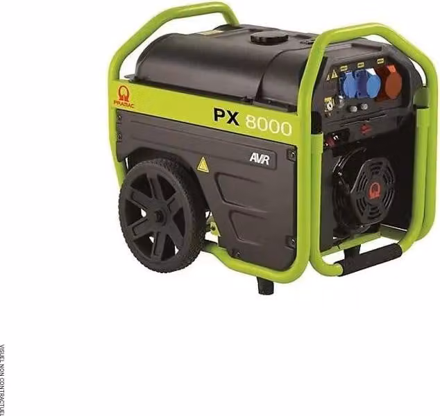 Generatore a benzina 230V/400V 1,5/5,0kVA - Generatore elettrico a benzina PX 8000-THI AVR