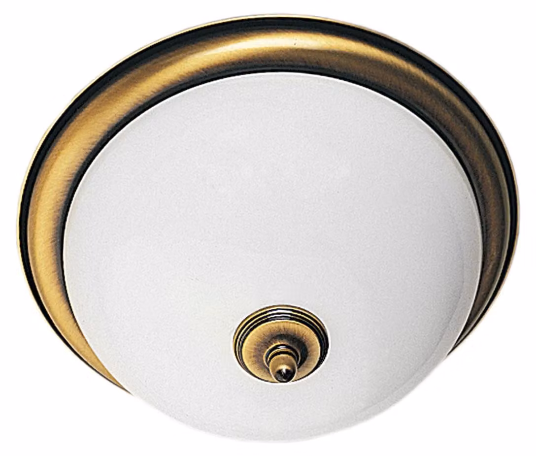 Plafoniera rotonda PLAFON in ottone 2xE27x20W con vetro, dimensioni: 19x36x36 cm, IP20 Jupiter