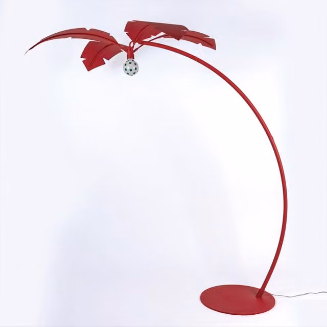 Lampada da terra Seletti La Palma rossa con tecnologia LED e attacco E27