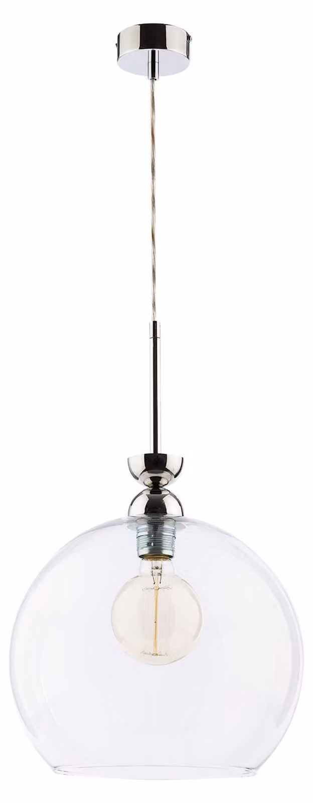 Lampada a sospensione VIX cromata 1xE27x40W in vetro, dimensioni: 80x30x30 cm, IP20 Jupiter