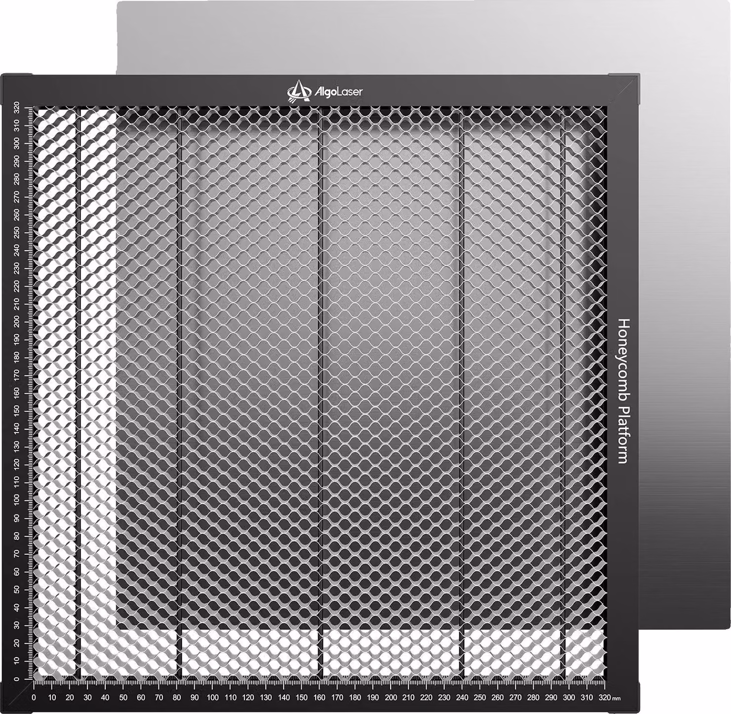 Letto laser a nido d'ape, struttura in acciaio, superficie utile 400 mm, ALHP20 350x350 mm