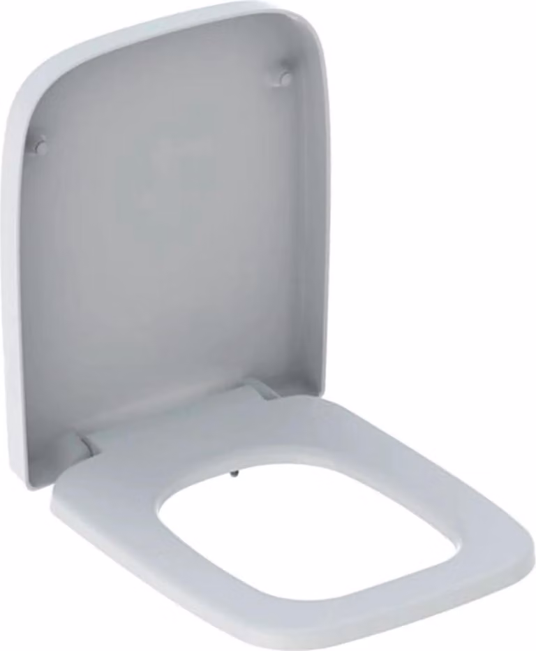 Geberit Renova Plan Sedile WC con chiusura ammortizzata, bianco, 1 pz.