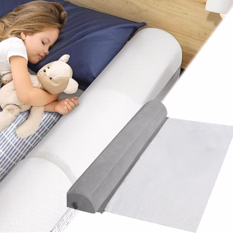 Protezione gonfiabile per letto con superficie antiscivolo