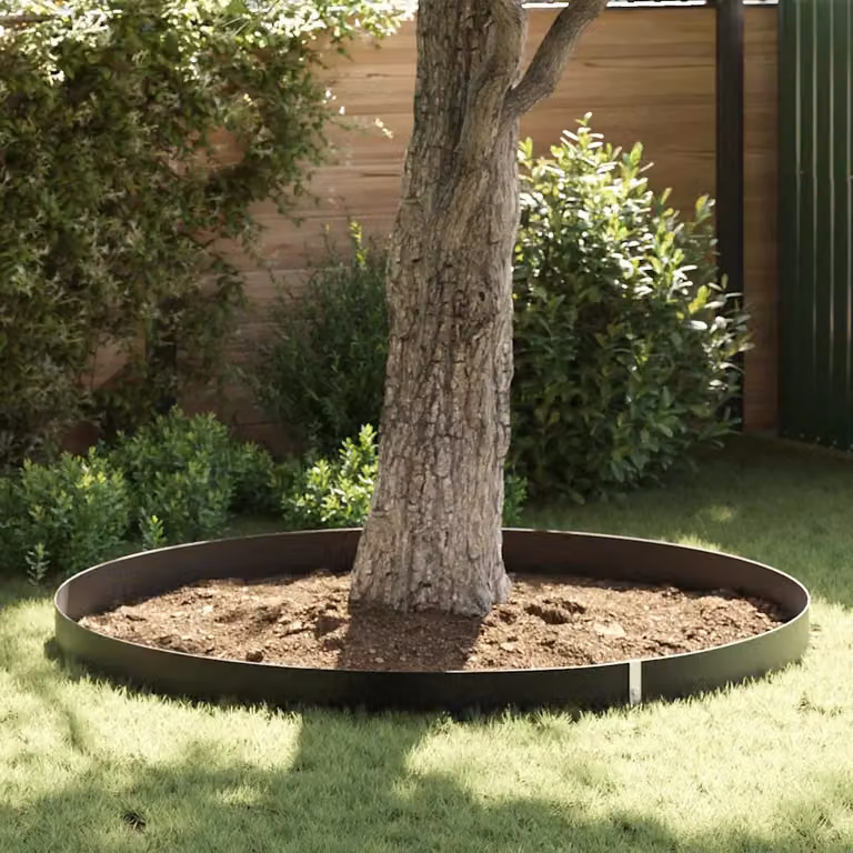 Barriera antiradice vidaXL in polietilene nero per giardino ornamentale e piante da interno