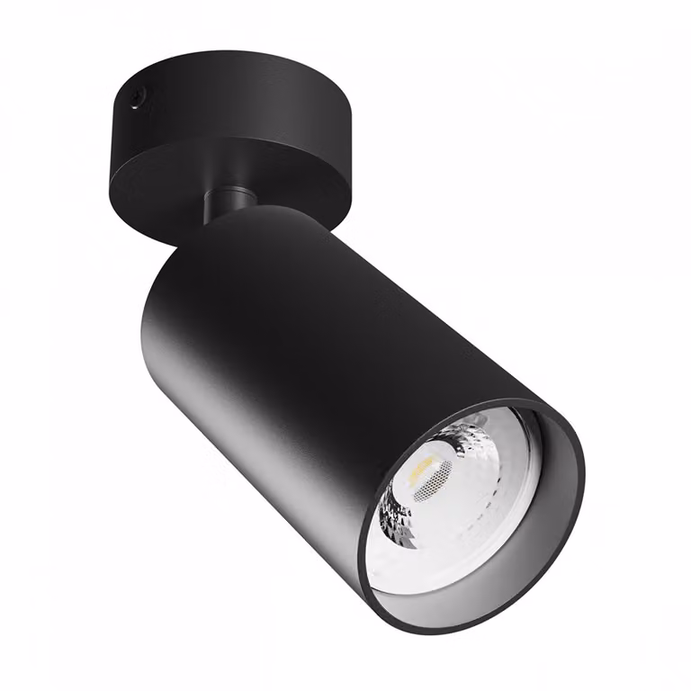 Spectrum Lampada da parete Lampada da soffitto Squalla Variosa Nero max. 10W GU10 senza lampadina orientabile