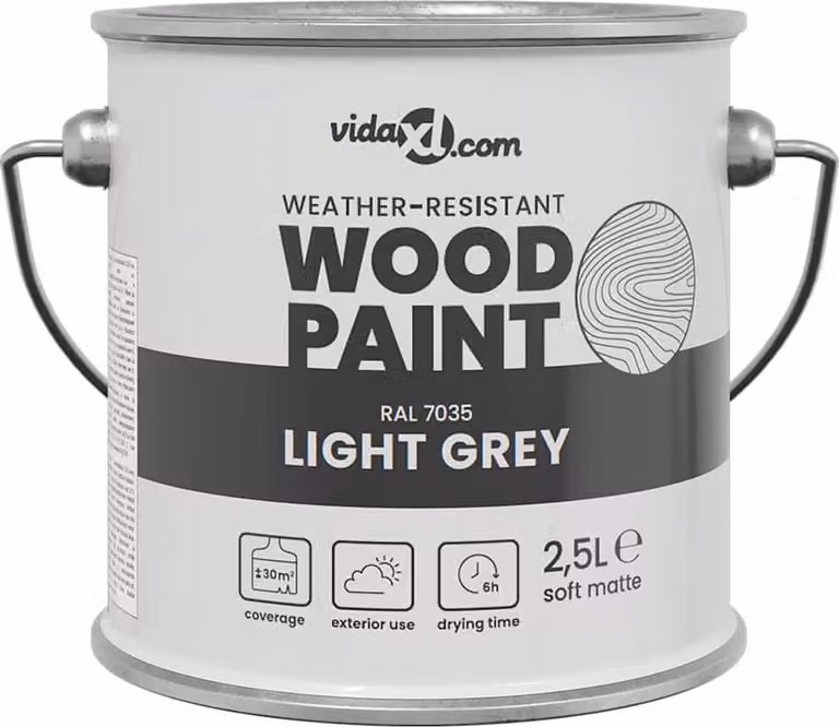 Vernice per legno Grigio 2,5 L Stampa da parete