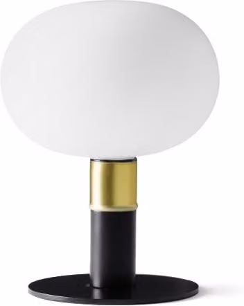 Lampada da tavolo glamour Mose G9 MILOOX in vetro e metallo disponibile in nero o oro/ottone