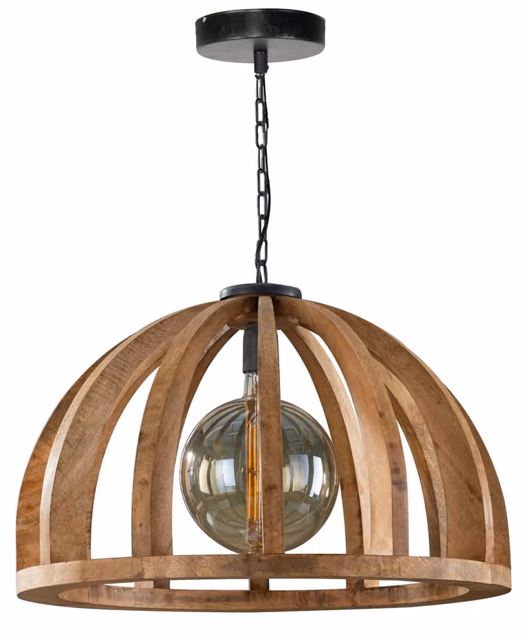 Lampada da soffitto FURNLUX Orba Nero e Marrone Sabbia 60 cm / Colore principale: Marrone / Dimensioni: 60 x 150 x 60 cm