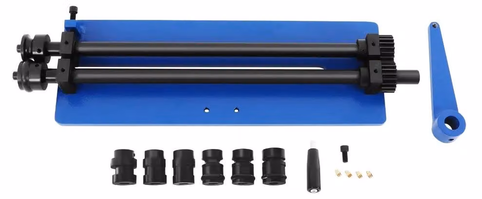 Rulli per lamiere - Macchina per la piegatura a raggio - Macchina per la profilatura manuale - 45,7 cm - Adatta per lamiere e materiali piatti