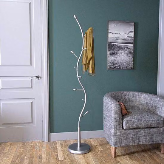 Armadio in legno, 181 x 32 x 32 cm, argento