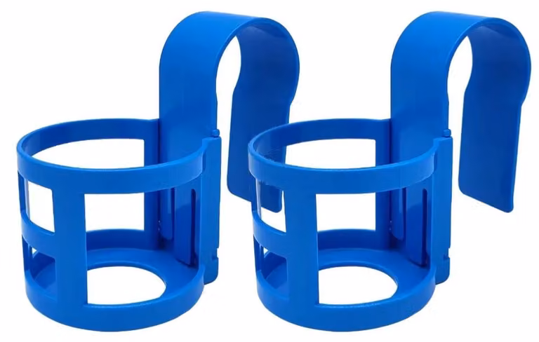 Portabicchieri per piscina, realizzati in plastica resistente, facili da installare, confezione da 2 pezzi