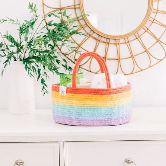 Organizer per bambini da cassettiera con set arcobaleno