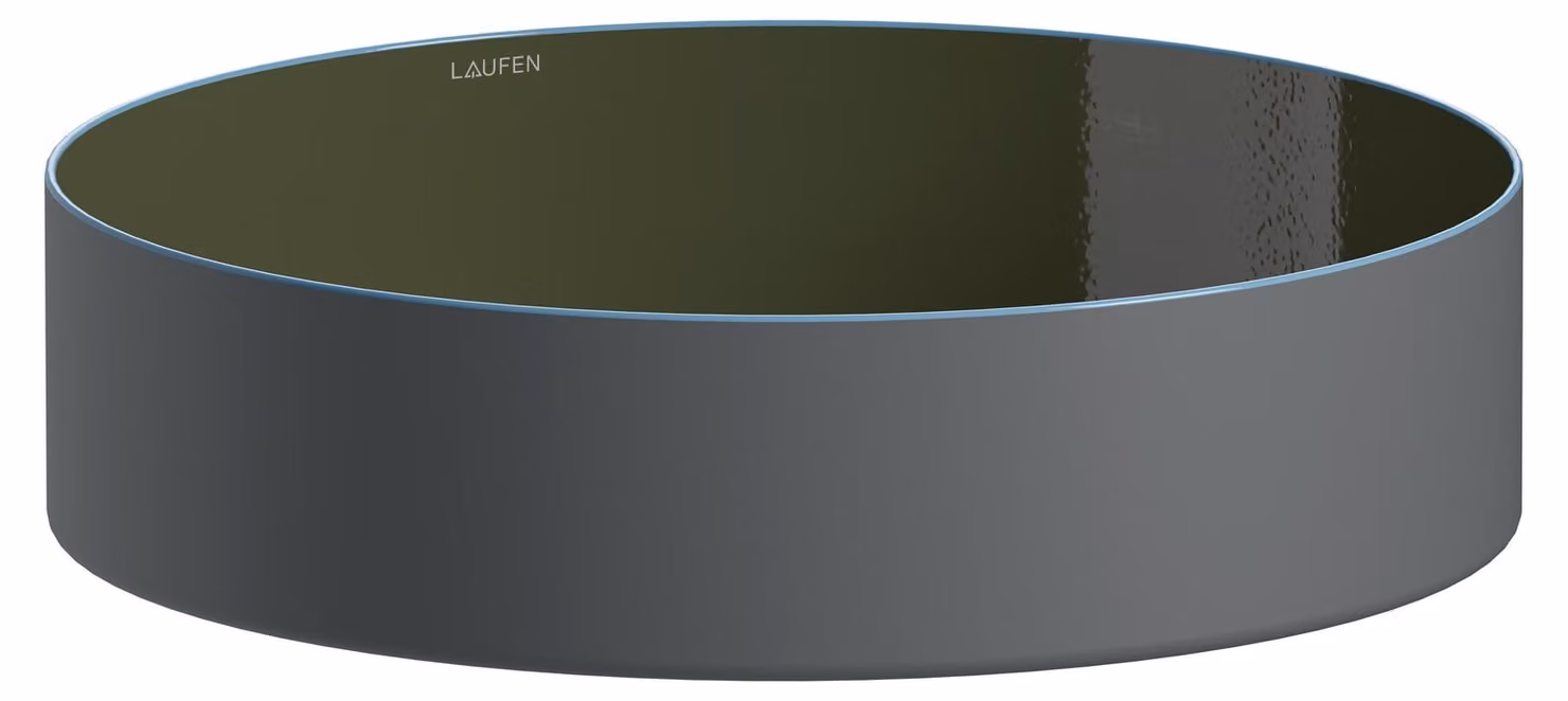 LAUFEN TRICOLOR Cuvette de lavabo, ronde, sans trou pour robinet, sans trop-plein, 400x400x114mm, H512TC4T981121, H512TC4T981121