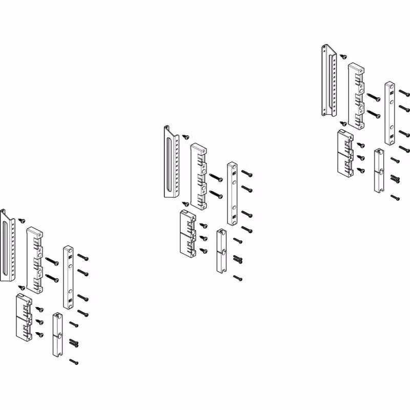 Modulo barra collettrice ABN profonda 3-4FB/3RE 60 mm per CU 12x5 - 30x10 mm, a 5 poli, EBM 32 mm MTS43605