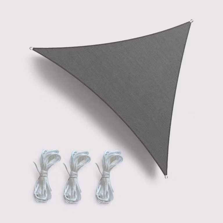 Zaytun - Vela ombreggiante triangolare grigia 5x5x5 mt