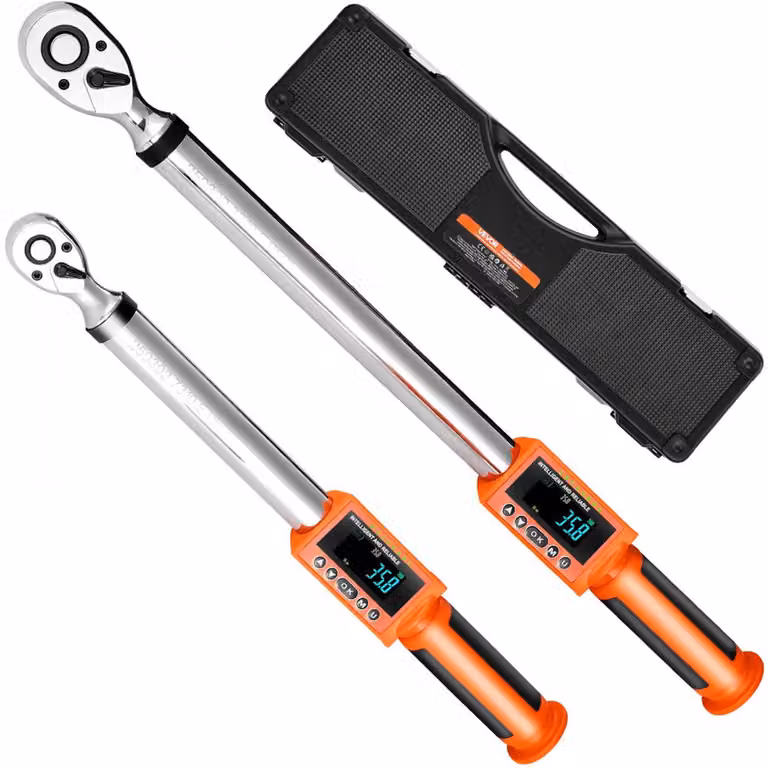 Set di chiavi dinamometriche digitali da 1/2 pollice e 3/8 di pollice - Elettroniche - 72 denti - Acciaio inossidabile
