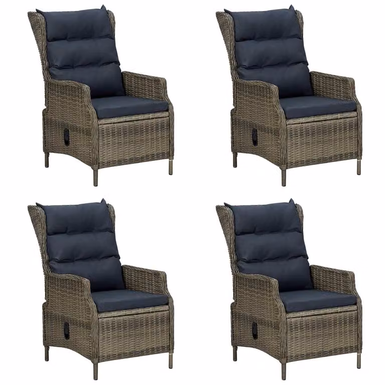 Set Mobili da Pranzo per Giardino 5 pz Marrone