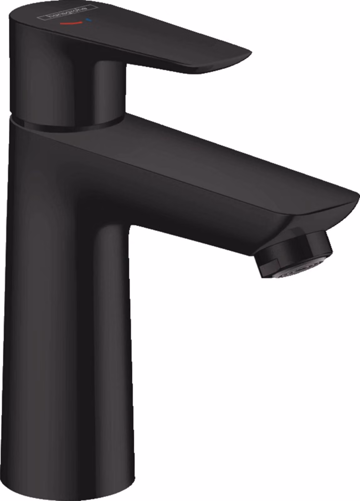 Miscelatore per lavabo Talis E, 110 mm, senza gruppo di scarico, nero opaco