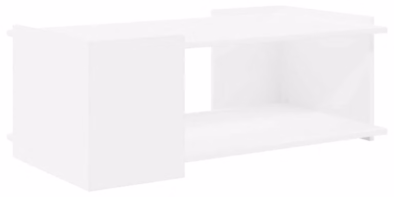 Tavolino da salotto Bianco 90 x 50 x 33 cm Legno ingegnerizzato